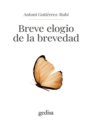 cover image of Breve elogio de la brevedad